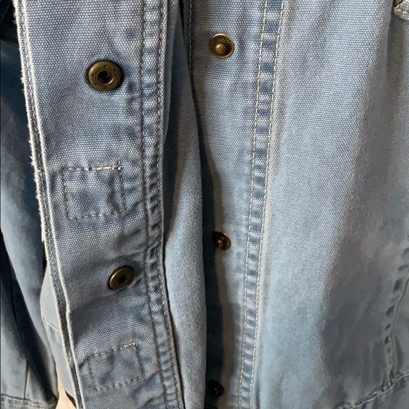 i.e. relaxed Light Blue Cotton Jacket - Picture 8 of 9